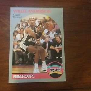 Willie anderson 1990 nba hoops card